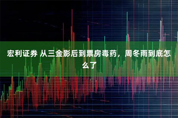 宏利证券 从三金影后到票房毒药，周冬雨到底怎么了